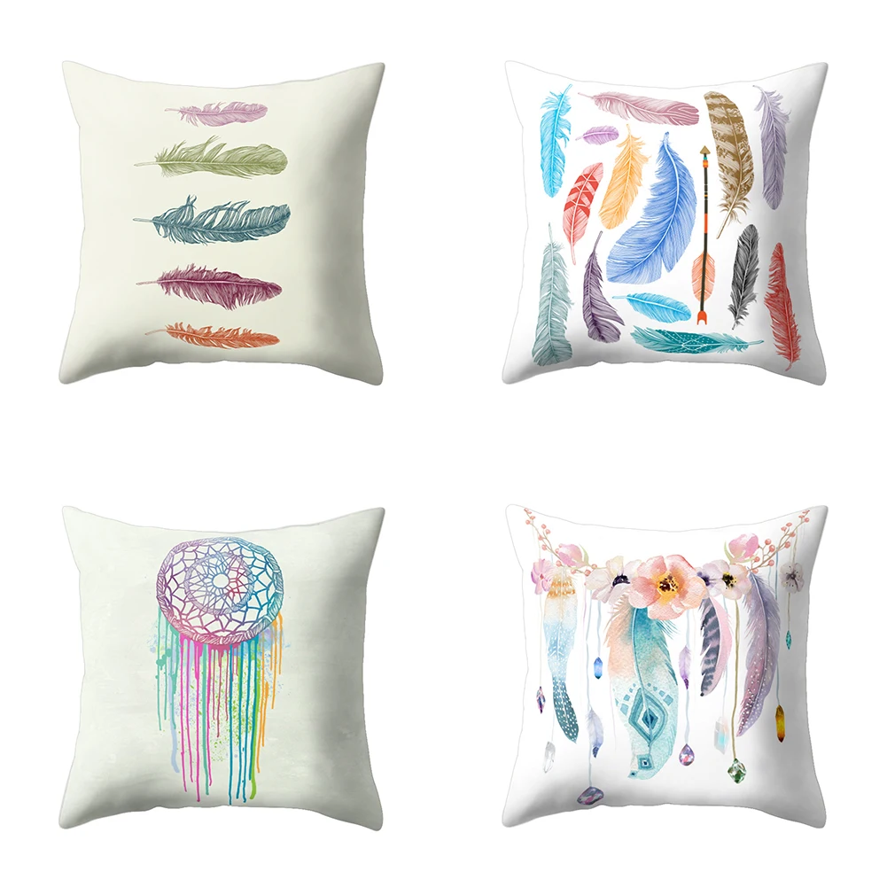 Перо Dream Catcher принт Пледы Наволочки Обложка Home|pillow case|throw pillow casespillow case cover |