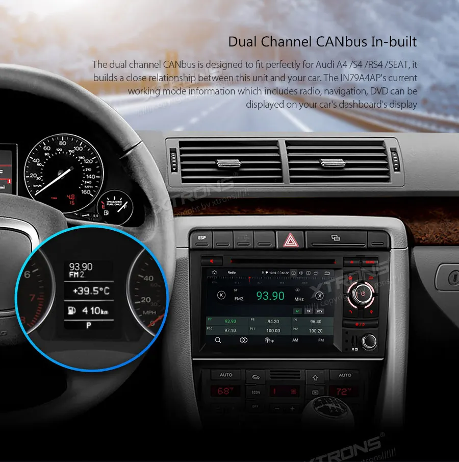 XTRONS Plug & Play дизайн Android 9 0 автомобильный стерео DVD мультимедийный плеер для Audi A4 S4 RS4