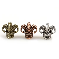 fashion clown skull lanyard beads for 550 paracord bracelet charms diy jewelry hand chain necklace