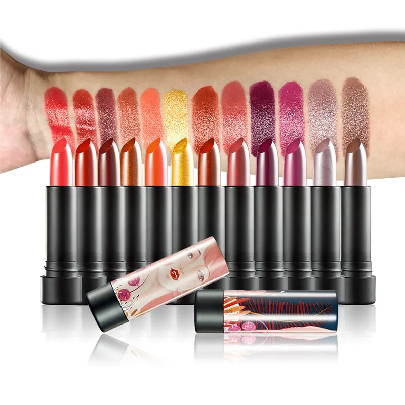 Алмазная сияющая жемчужно-сияющая бархатная матовая стойкая Увлажняющая губная