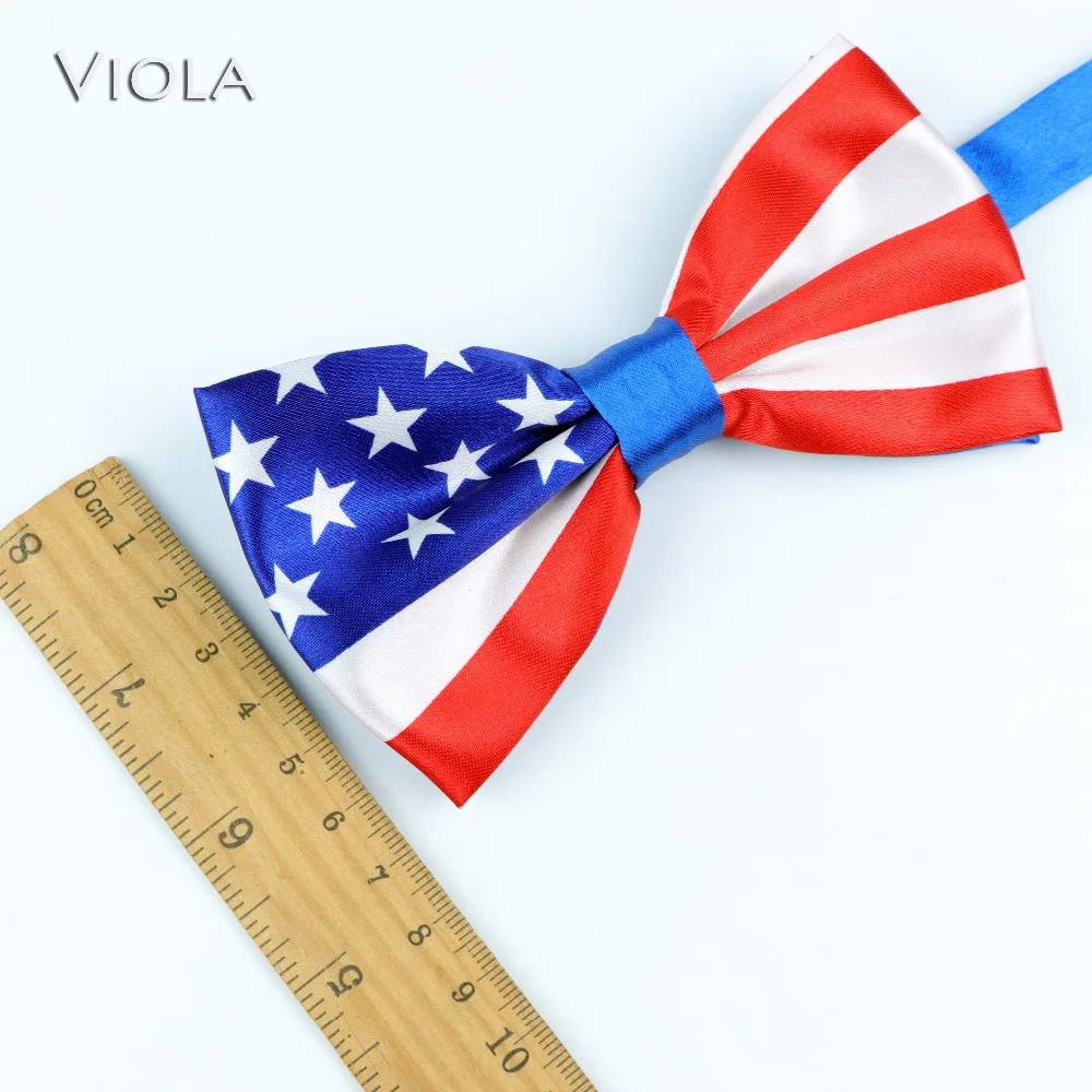 Флаг США бабочка из полиэстера гладкая Женская и Мужская для взрослых|Мужские
