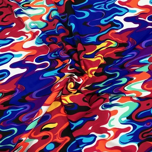 Color 1 Печатный бифлекс, 175 gsm, ширина 150 см, непрерывный крой, растягивается в 4 направлениях, спандекс, лайкра ткань для купальников, танцевальные костюмы - Цвет: Color 1
