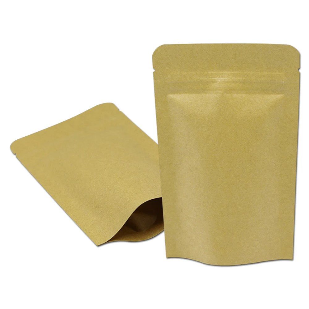 50Pcs 15x21cm Brown Kraft Paper Package Bag Stand Up Zipper Bags Aluminum Foil Bags Candy Snack Cookies Chocolate Storage Bags
50Pcs 15x21cm Brown Kraft Paper Package Bag Stand Up Zipper Bags Aluminum Foil Bags Candy Snack Cookies Chocolate Storage Bags