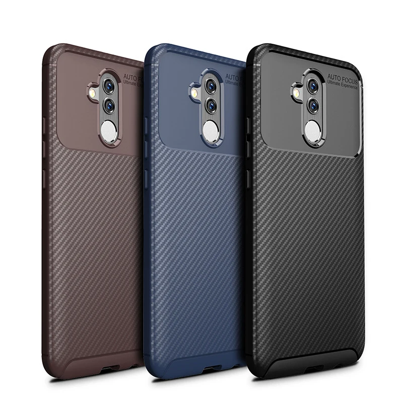 

Ikrsses Case For Huawei Mate 20 lite Case Luxury Carbon Fiber Ultra Thin Silicone Soft TPU Case for Huawei Mate 20 Lite Cover