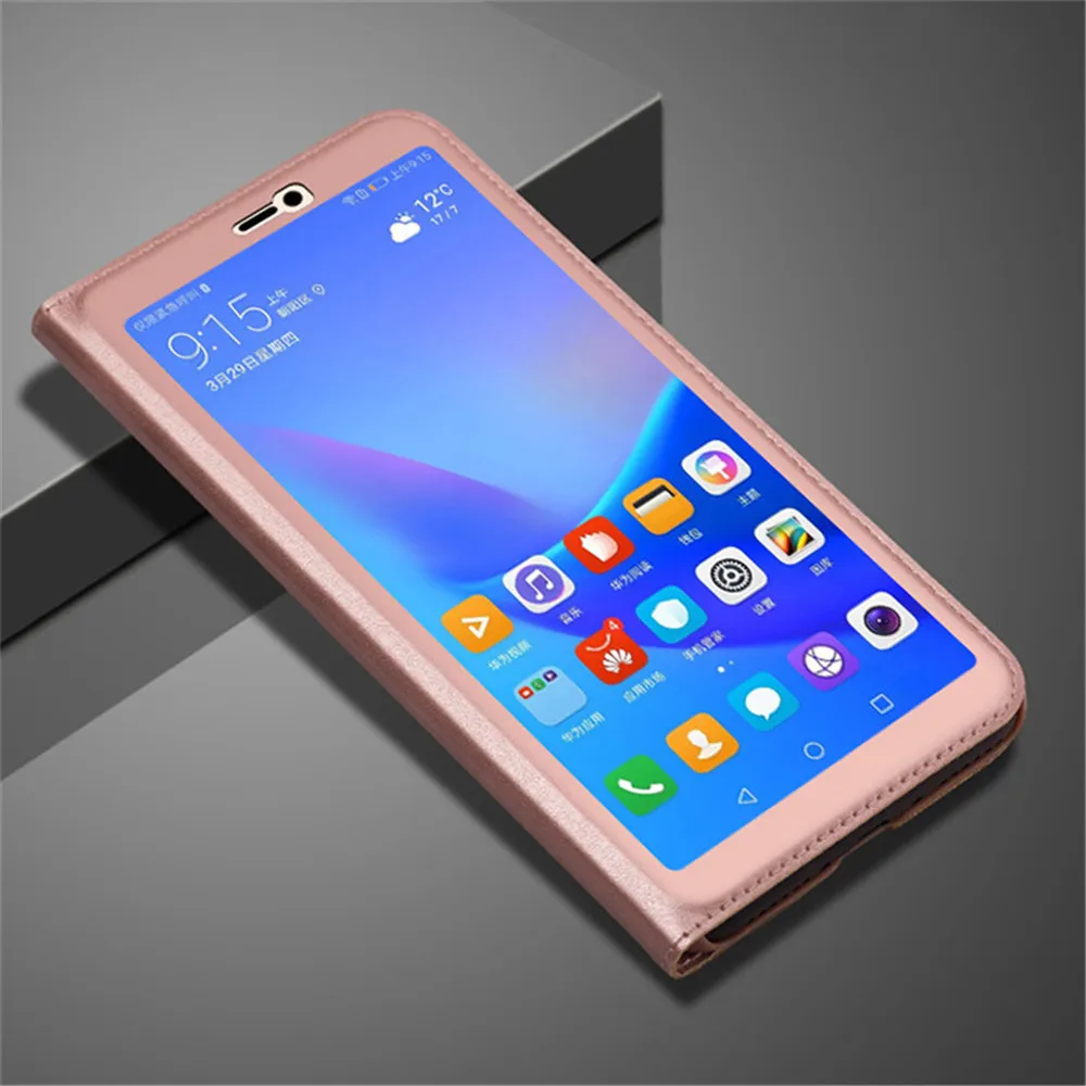Для Coque чехол huawei Y9 2018 Чехлы для Enjoy 8 Plus на плоской подошве в стиле пэчворк Lx1 Флип