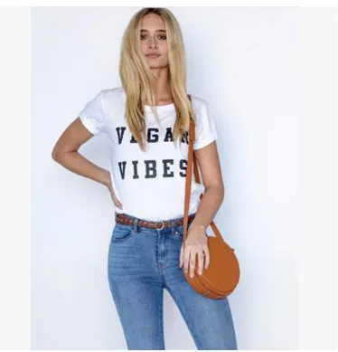 

Skuggnas Vegan Vibes funny T-shirt Unisex vegan t shirt tumblr casual tops tees fashion girls vegetarian t shirt Vegan Tops