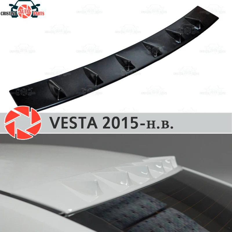 Спойлер для Lada Vesta 2015 зубчатый спойлер на заднее окно из пластика ABS декорация