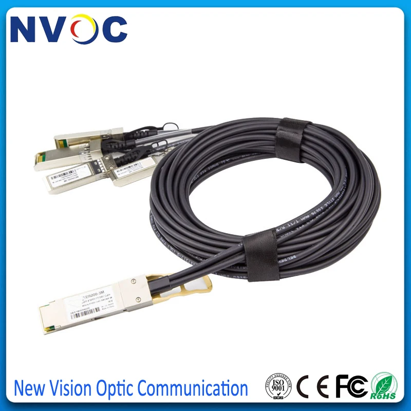 Бесплатная доставка 2 шт./лот 40G QSFP + до 4x10G SFP Пассивный кабель прямого отключения