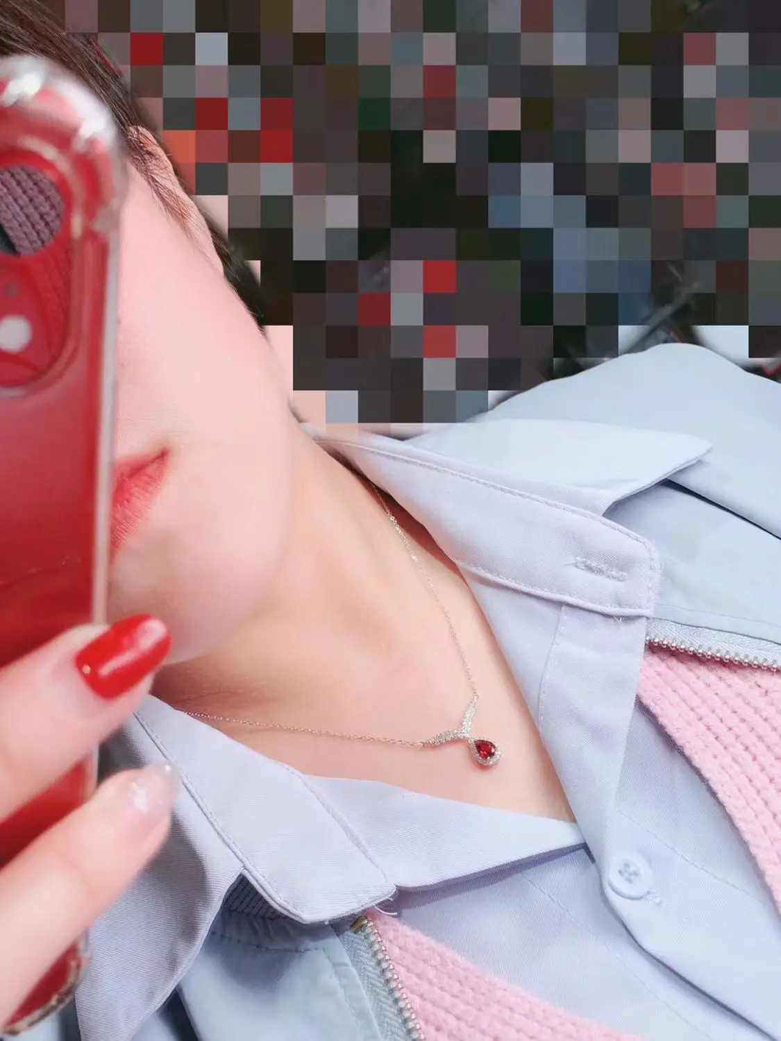 Женское ожерелье с подвеской KJJEAXCMY boutique jewelry из серебра 925 пробы инкрустированное