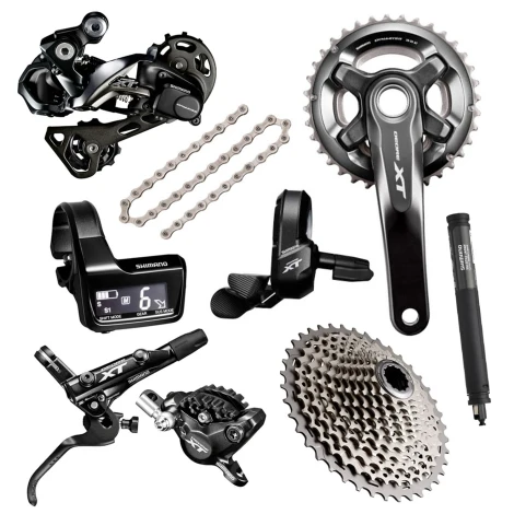 Shimano велосипедный переключатель XT M8050 Di2 11 скоростей MTB комплект