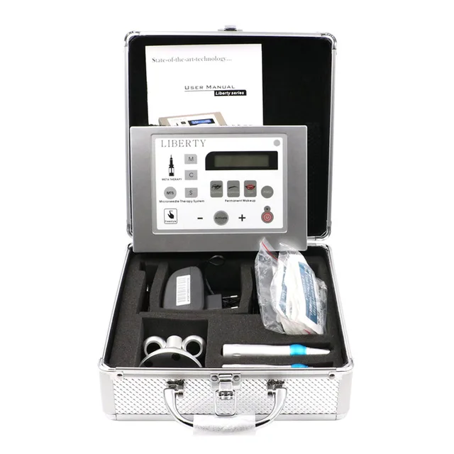 

Liberty dermographe maquillage Permanent Makeup machine Digital High quality Tattoo Machine Cosmetic tatoo kit needle tattoo gun