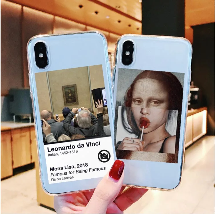 Funny Spoof Art The Birth Of Venus Blowing bubbles Statue David Silicone Case For iPhone X 5 5S SE 6 6SPlus 7 8 Plus XR XS Max | Мобильные