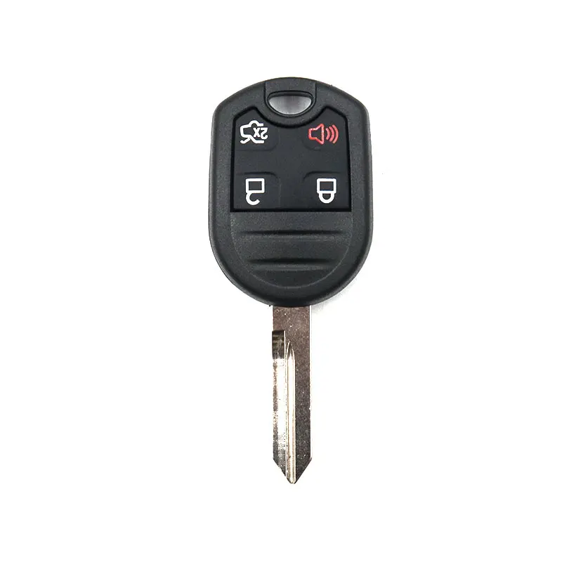 Dzanken 4 Buttons Remote Car Key 315/433MHz for Ford Lincoln Mercury Mazda (CWTWB1U793 4-btn)&amp Transponder Chip &amp Uncut Blade |