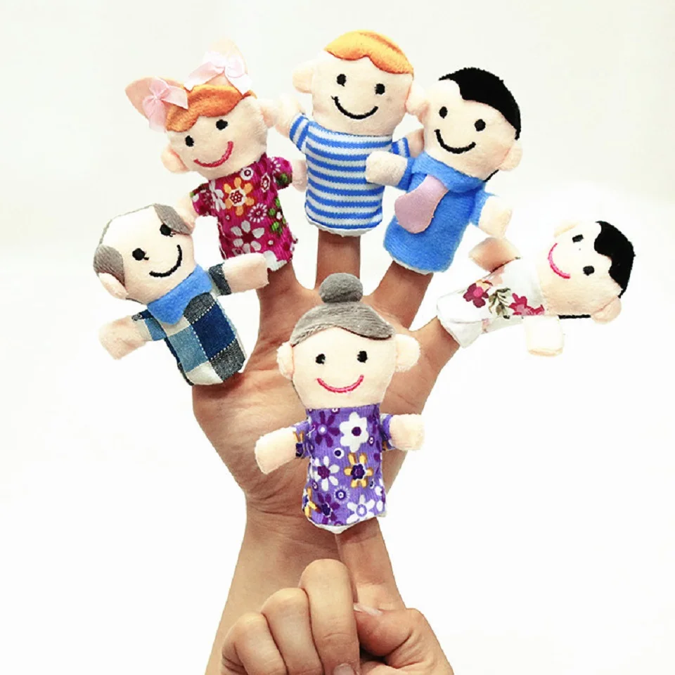 ASSOT 10/6 шт./партия, Мультяшные животные, бархат, палец, кукольный палец, пара кукол, плюшевые игрушки, детская ткань, обучающая, ручная история, мягкие
