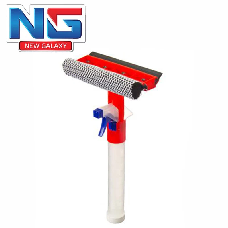Щетка с губкой NEW GALAXY водосгоном и пульверизатором 300мл 20x34 см|universal brush|brush brushsponge