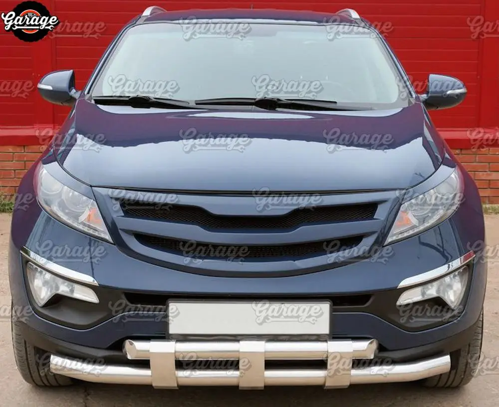 Веки для фар для Kia Sportage 3 2011- ABS пластиковые накладки реснички брови Чехлы для отделки аксессуары для автомобиля Стайлинг тюнинг