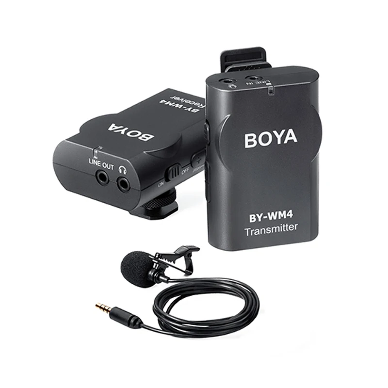 BOYA BY-WM4 Профессиональный Беспроводной микрофон Системы петличный нагрудные