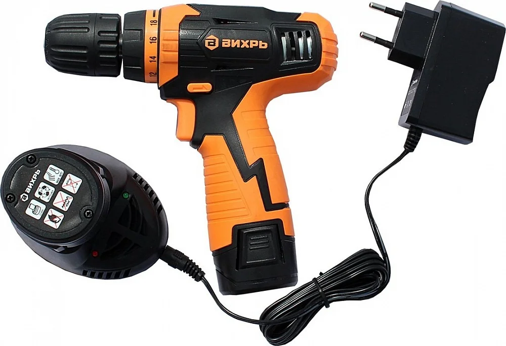 Iуруповерт аккумуляторный Вихрь ДА 12Л 2К 12В 1300мАч|cordless drill|electric drillbattery cordless drill |