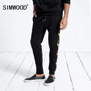 Мужские повседневные спортивные брюки SIMWOOD, брендовые утеплённые уличные джоггеры на шнурке, стильные зимние тренировочные штаны в стиле хип-хоп, 180542, 2019