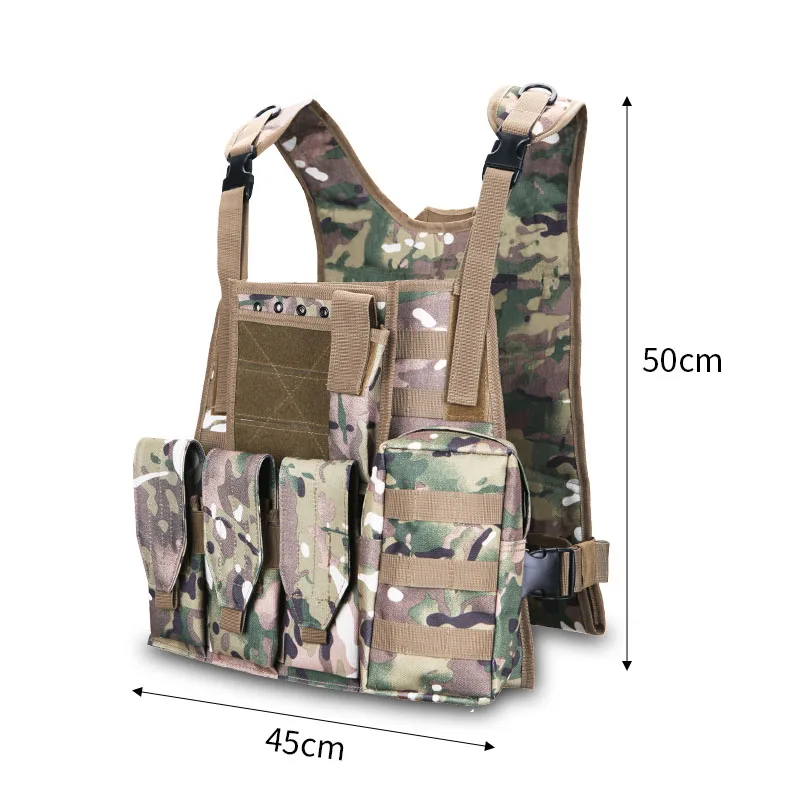 Военный тактический жилет CS MOLLE система армии охоты одежда военный Камуфляжный