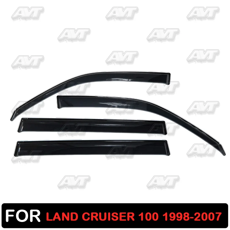 Дефлекторы для окон Toyota Land Cruiser 100 1998 2007 1 комплект 4 шт. защита от дождя и ветра