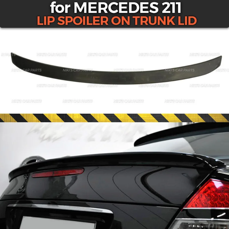 Чехол для спойлера ДЛЯ Mercedes Benz 211 2002 2009 крышка багажника из АБС пластика