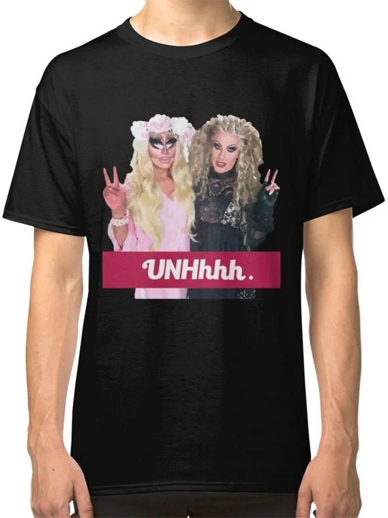 Персонализированные Футболки Broadcloth Катя И Трикси Unhhhh Короткий О Образным