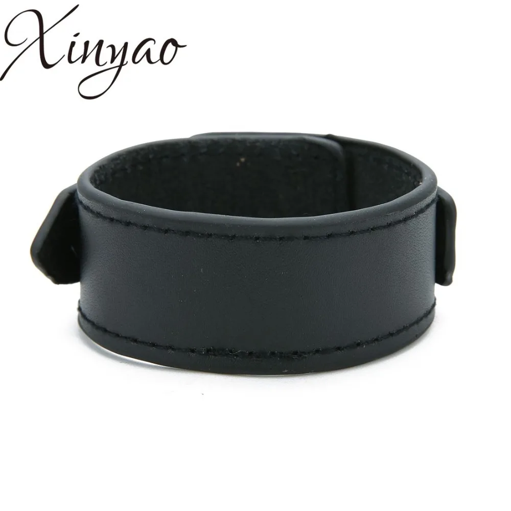 XINYAO Fashion Punk Belt Leather Wrist Wide Bracelet bangles For Men Buckle Vintage Cuff Bracelets Jewelry Gift | Украшения и