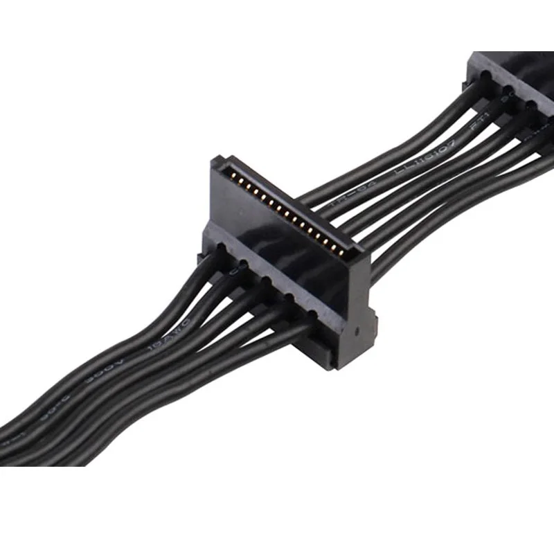 SST CP06 E4 SATA кабель 15 pin от 1 до 4 2 угол 90 градусов питания силиконовая линия|degree angle|sata