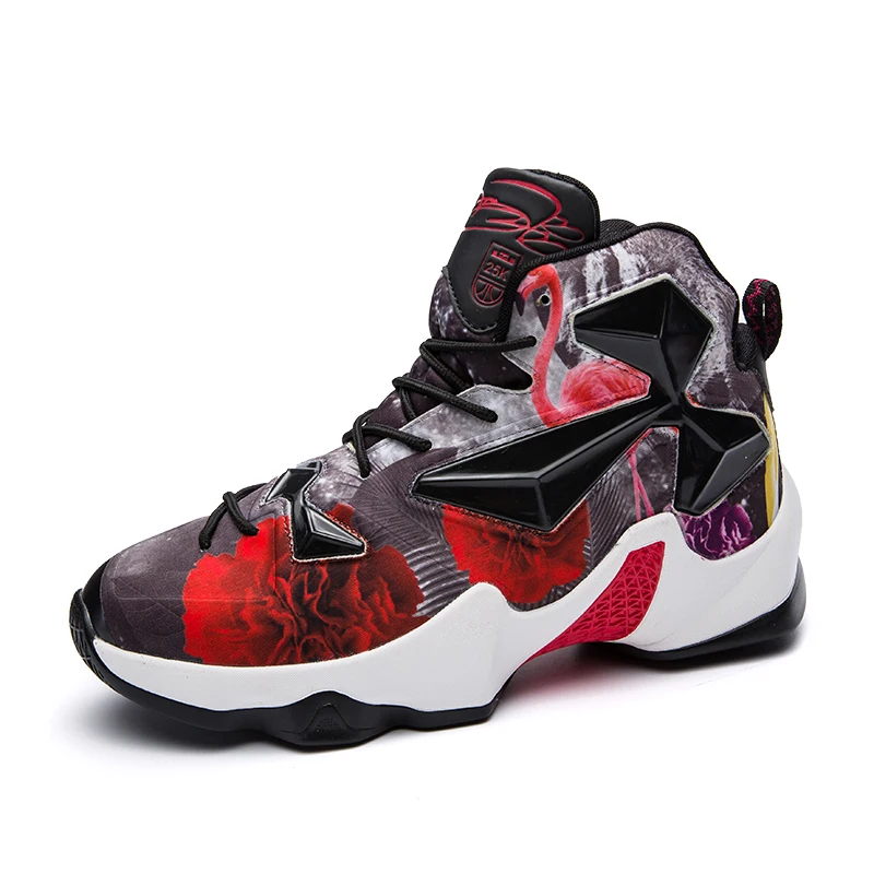 Men's basketball shoes with comfortable inner heel shock absorber anti-skid and anti-wear toes | Спорт и развлечения