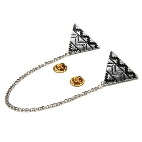 MYTL e-образный воротник рубашка зажим для блузки серебряная брошь | Аксессуары