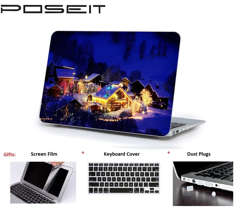 Жесткий чехол для Macbook Touch Bar 13 15 ноутбука + крышка клавиатуры пленка экрана