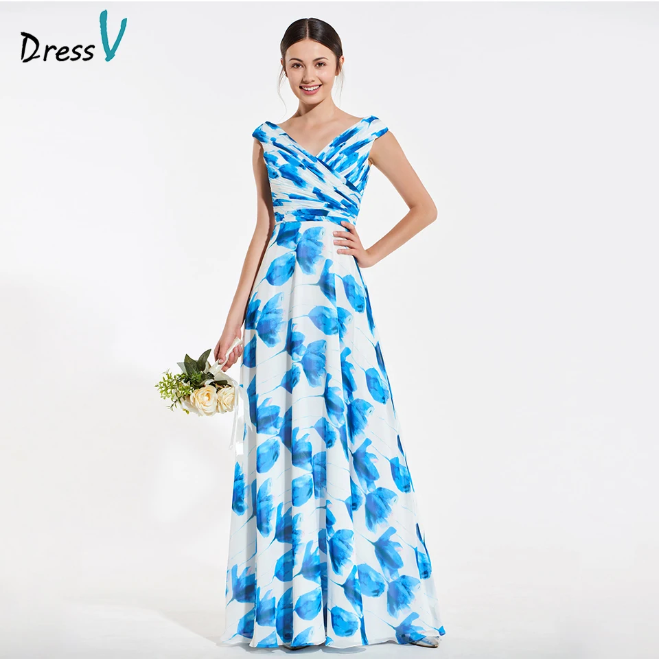

Элегантное плиссированное платье Dressv с v-образным вырезом для подружки невесты с поясом трапециевидной формы для вечерние НКИ женское плат...