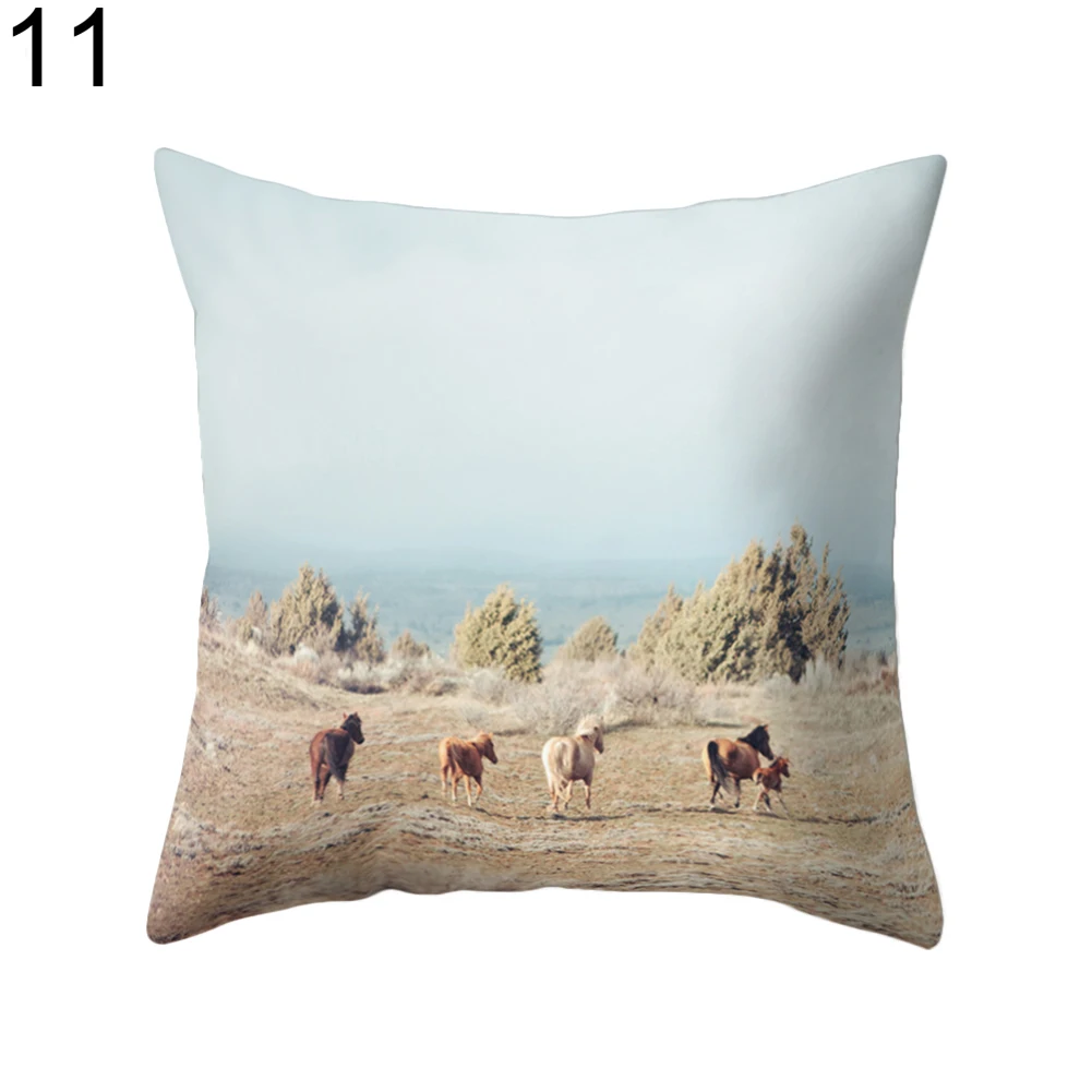 Лес горы печати Наволочки кровать талии кафе Главная|pillow case bed|printed pillow casepillow |