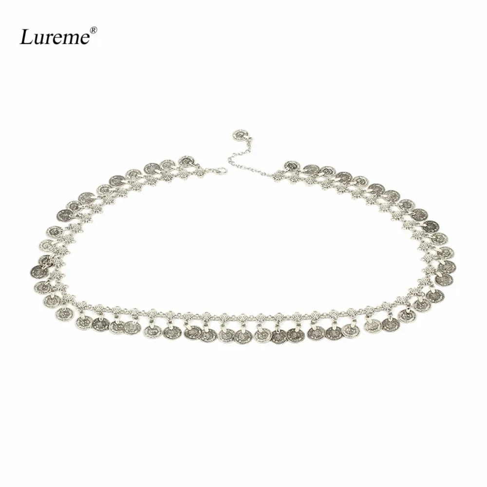 Винтажная цепочка для живота Lureme соблазнительный пояс с монетами тела (bt000032) |