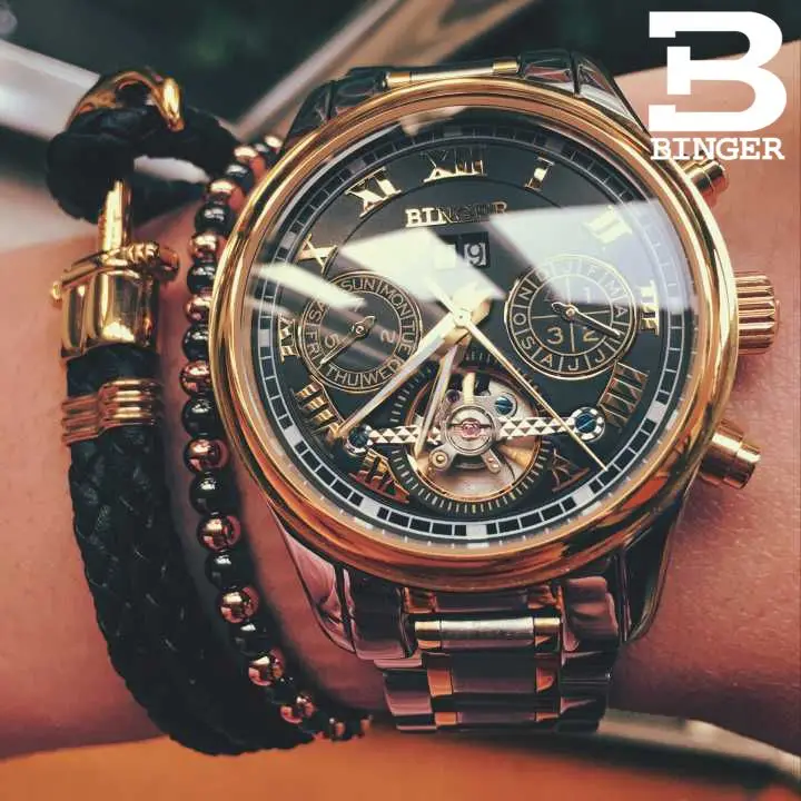 Роскошные Механические часы 2017 дизайнерские с турбийоном высококачественные