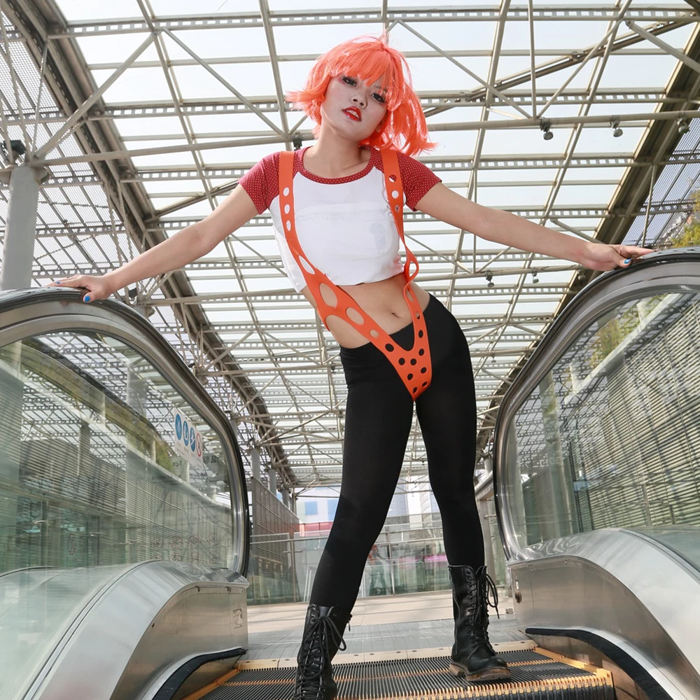 Подтяжки Leeloo с пятью элементами женские оранжевые подтяжки из силикагеля