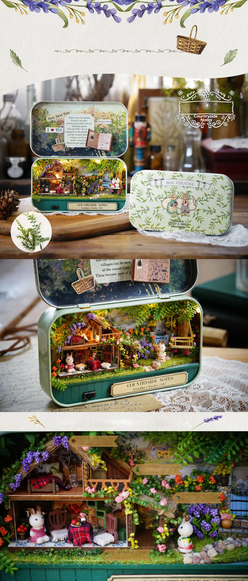DIY Дом коробка Рождественский подарок Noel кукольный домик Casa delle bambole деревянный кукольный дом подарки Cocuk odasi Мобильная Милая комната игрушки