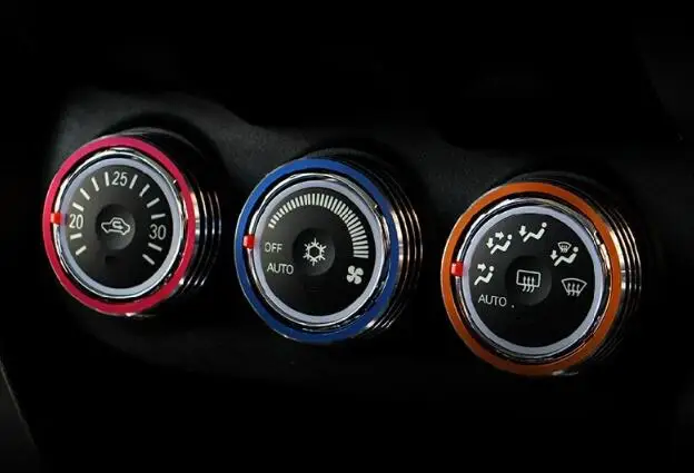 Автомобильный держатель для кондиционера DIY защитный декоративный круглый чехол