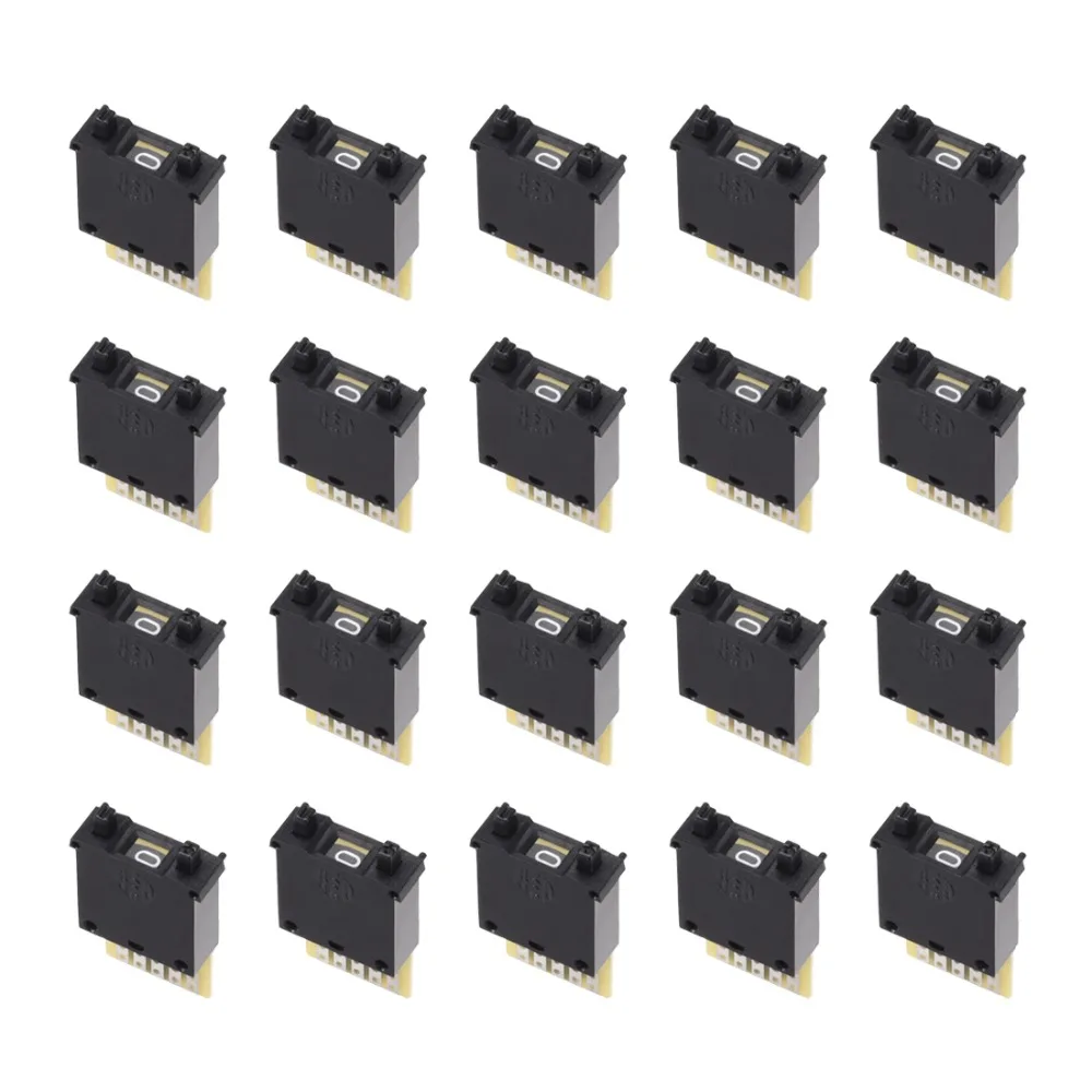 UXCELL 20Pcs DIP Switches BCD Code Thumb wheel Switch KM2 0-9 Digital Black Cream 30x18x8mm for Design of Accounting Systems