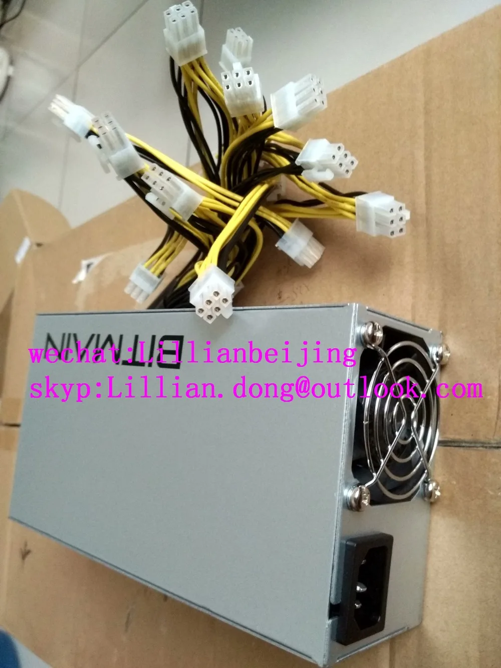 BITMAIN APW3 Antminer PSU APW3++ 1600w блок питания с 18 разъемами кабеля, специально используемых для 2 antminer L3