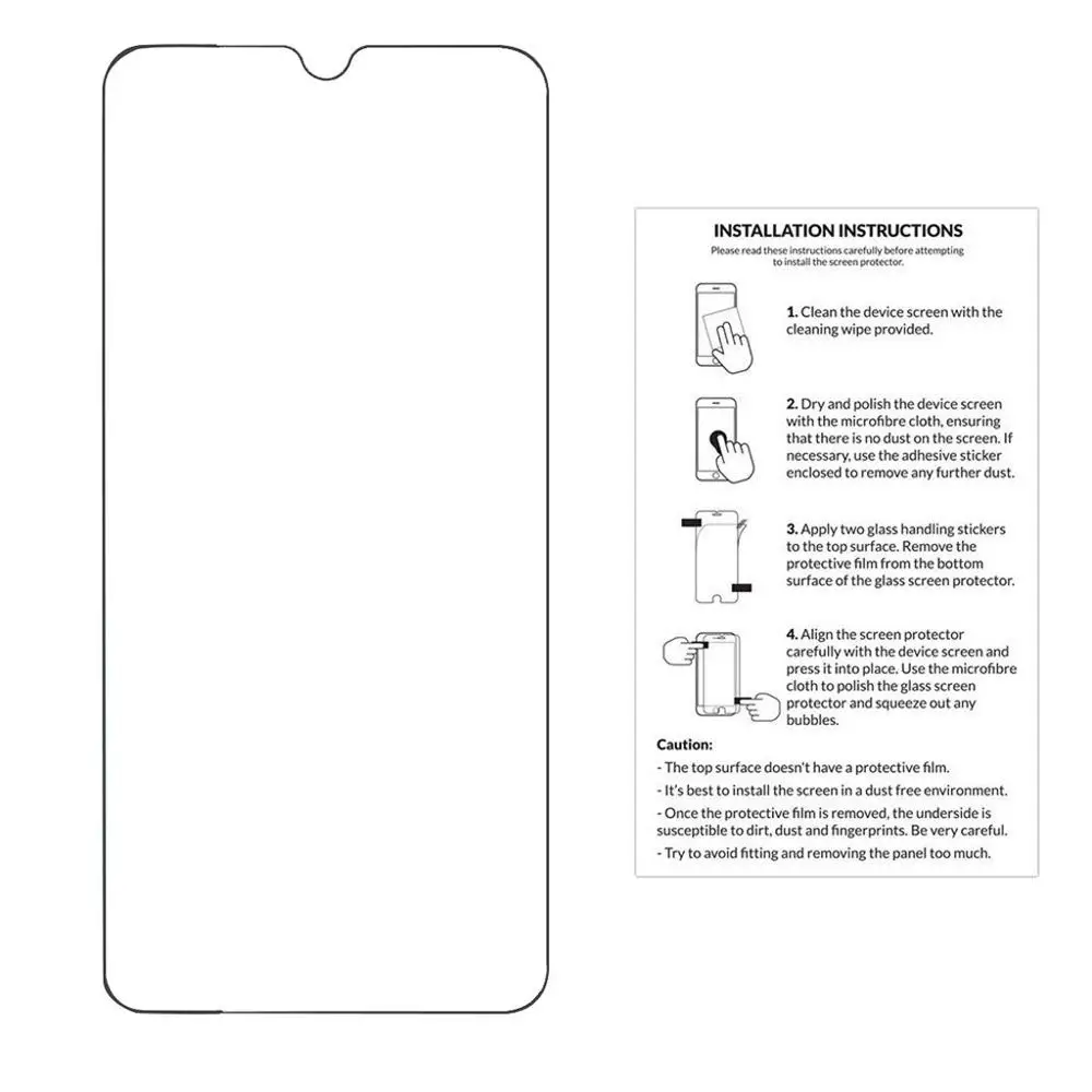 CARPRIE 2PC HD прозрачная защитная пленка для экрана из закаленного стекла Huawei P30 6 1