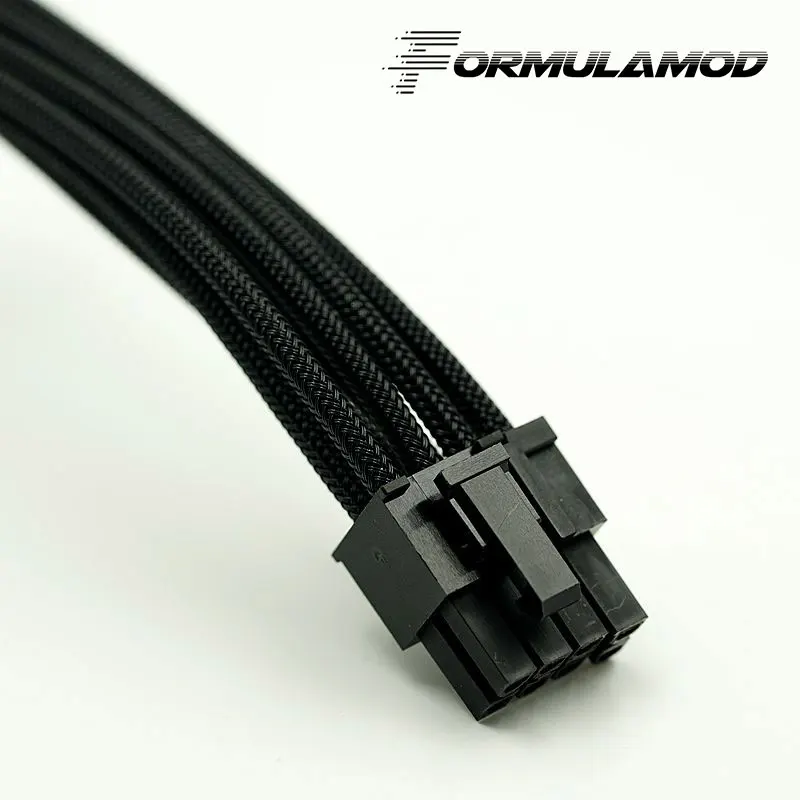 Black FormulaMod Fm-PCI8P-A, PCI-E 8Pin GPU удлинитель питания, материнская плата 18AWG 8Pin многоцветные соответствующие кабели расширения - Цвет лезвия: Black