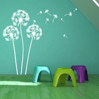 wall decal large flying dandelion plant vinyl wall stickers home living room decor kids boys room removable wall art mural ay015