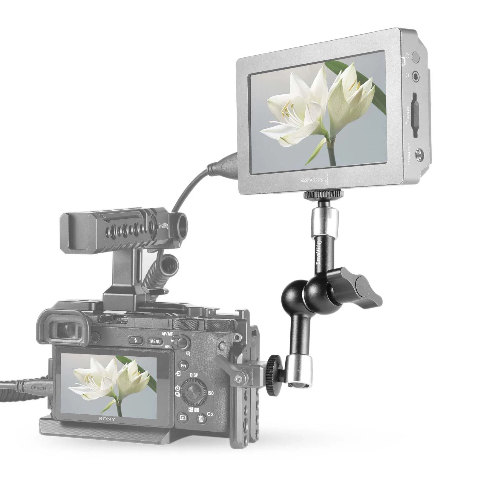 SmallRig Camera 5 дюйма штатив с шарнирным рычагом EVF Mount крепление для микрофона Universal 1/4