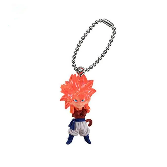 Брелок для ключей Dragon ball super UDM 28 SS4 Gogeta Goku Vegeta Beerus Cabba Gashapon ПВХ фигурка|Игровые