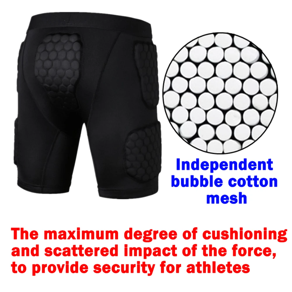 Новые баскетбольные шорты с Сотами + жилет, облегающие футбольные майки, защита тела, мужское защитное снаряжение, тренировочные шорты, нако... от AliExpress RU&CIS NEW