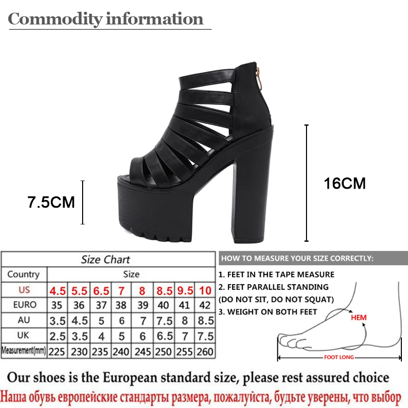 Gdgydh/черные женские летние туфли на платформе и высоком квадратном каблуке в