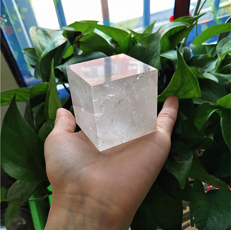 1 шт. 5 см Натуральный прозрачный кристалл, квадратный куб, исцеление в качестве украшения от AliExpress RU&CIS NEW