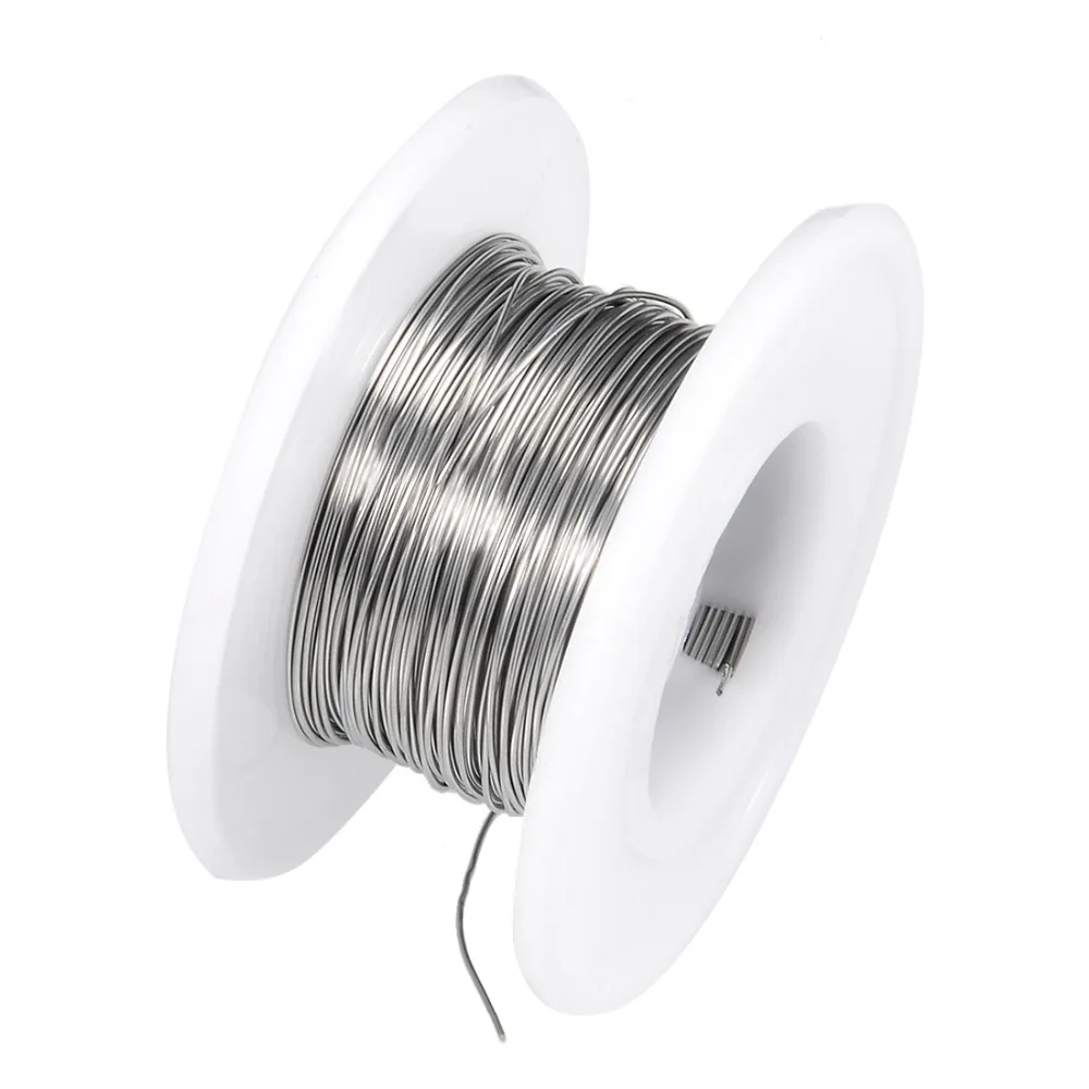 Uxcell 1 шт. нагревательный провод нихромовый резистор 21AWG 22AWG 24AWG 26AWG 27AWG Сверхтонкий провод для нагревательных элементов длительный срок службы